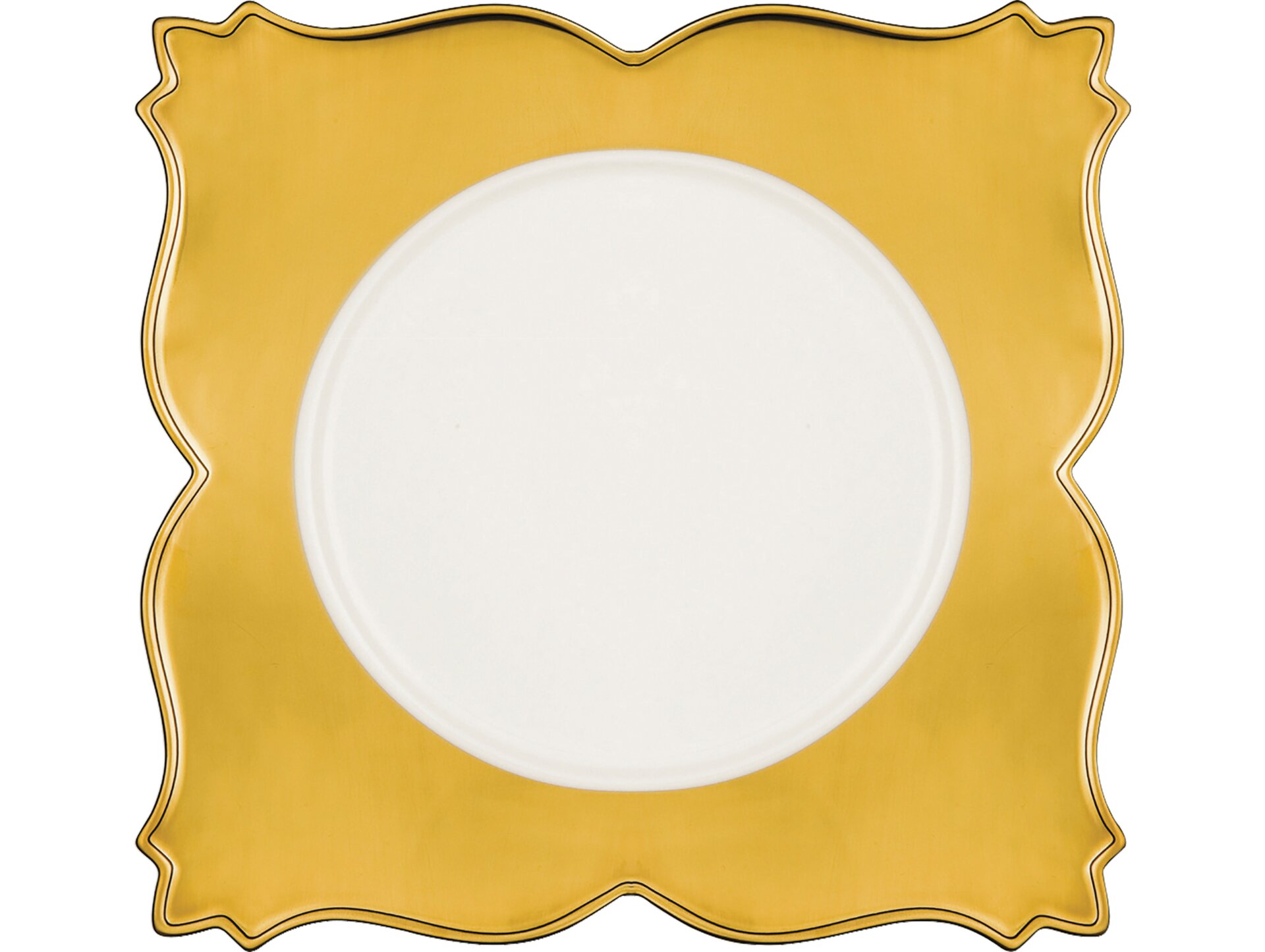 Teller quadratisch King Golden 340 x 340 mm crème Golden Ultra