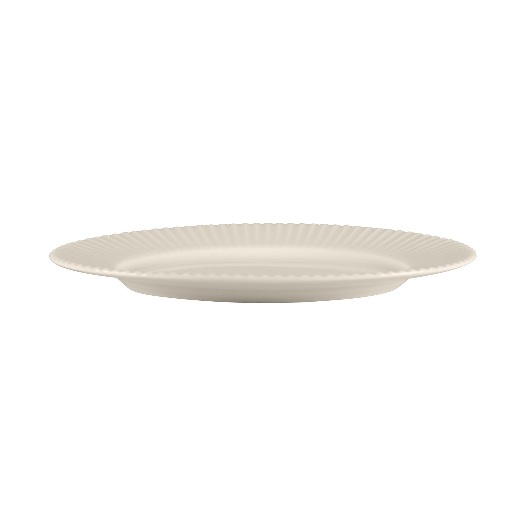 Platte oval 255 x 196 x 20 mm weiß Spectra