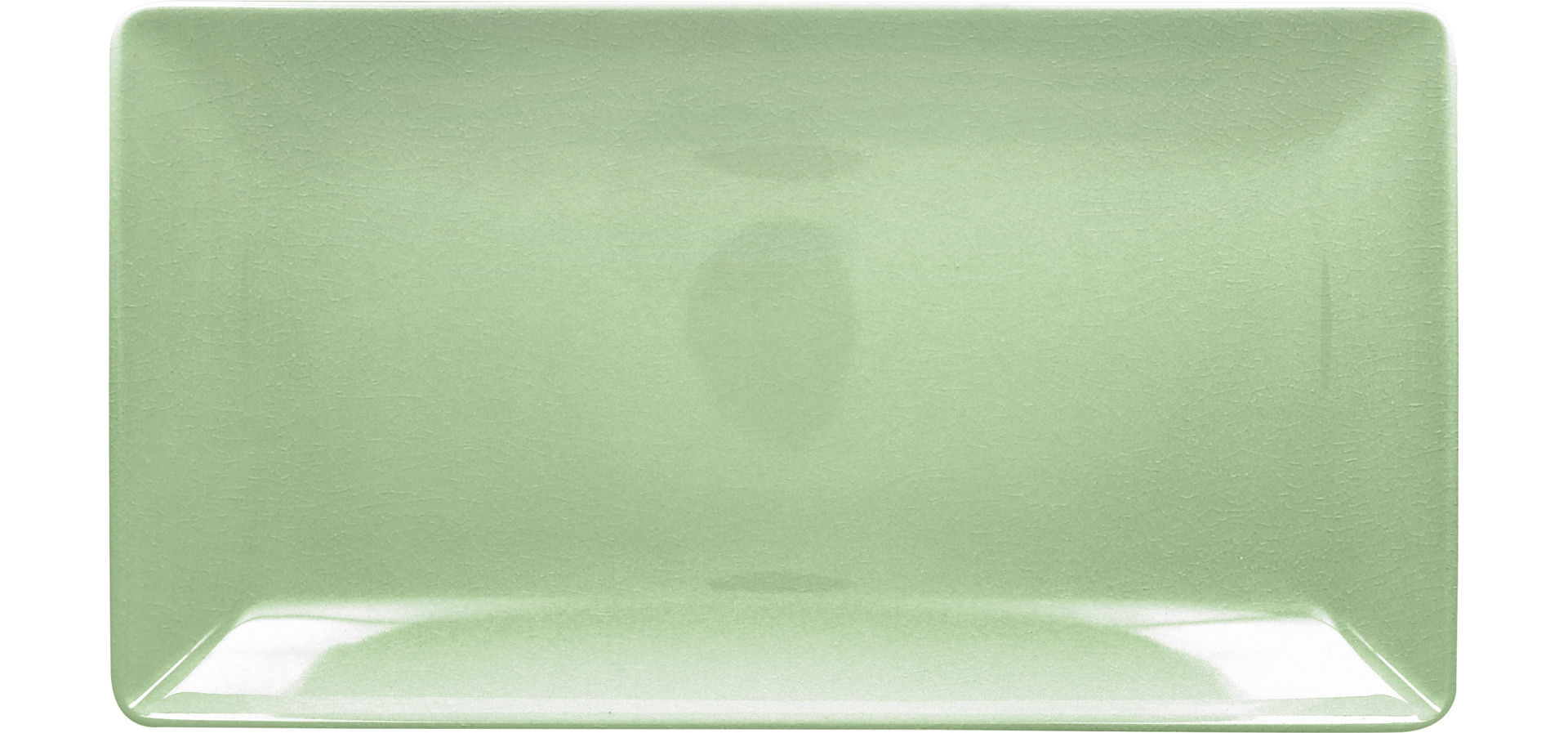 Servierteller rechteckig 335 x 181 x 27 mm green Vintage