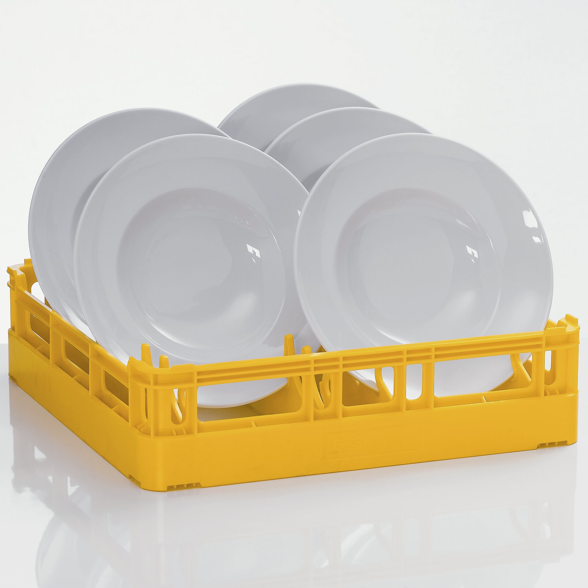 Tellerkorb Kunststoff Größe L 7/8 Reihen versetzt / 500 x 500 x 130 mm