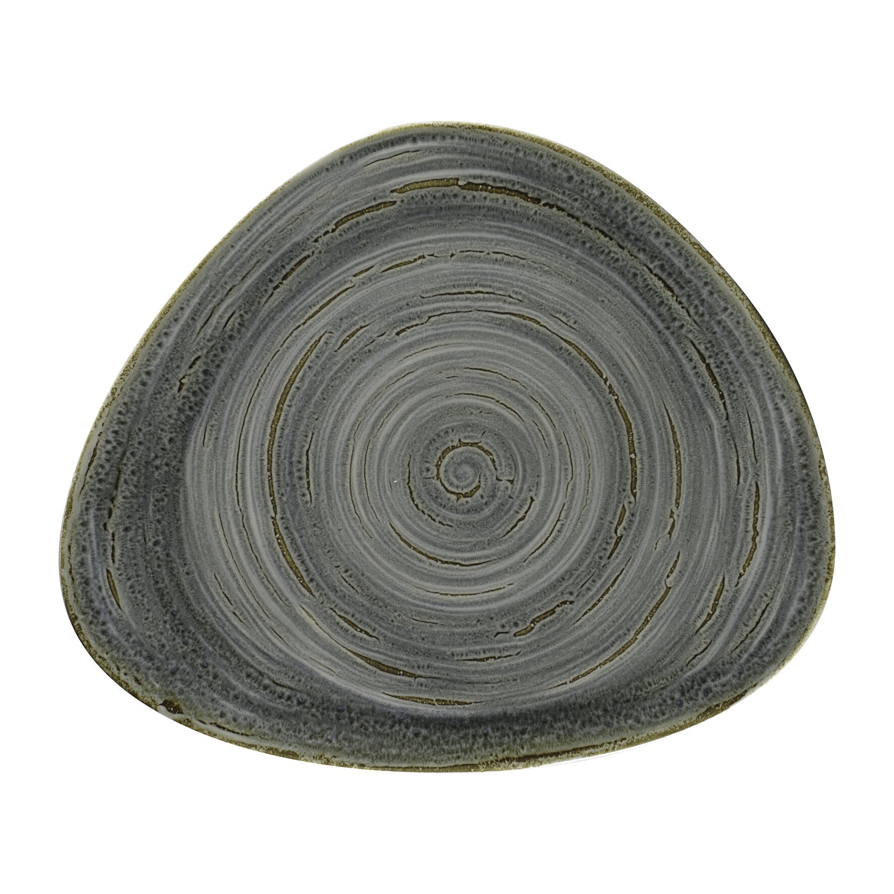 Teller flach organisch 314 x 266 mm peridot green Spot Peridot Green