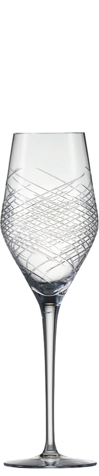 Champagnerglas 2er Set 71 mm / 0,27 l mit Moussierpunkt im Geschenkkarton Hommage Comète
