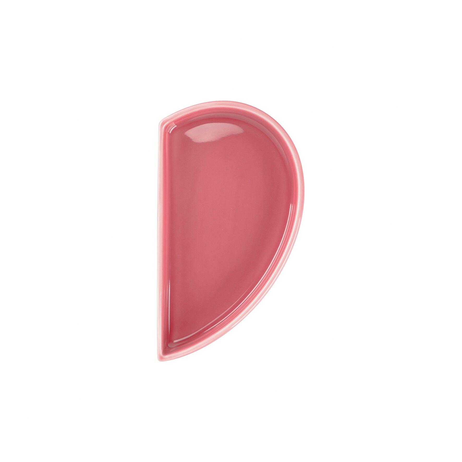 Teller flach ohne Rand / rechte Hälfte 100 x 180 mm / 0,17 l pink Cliché