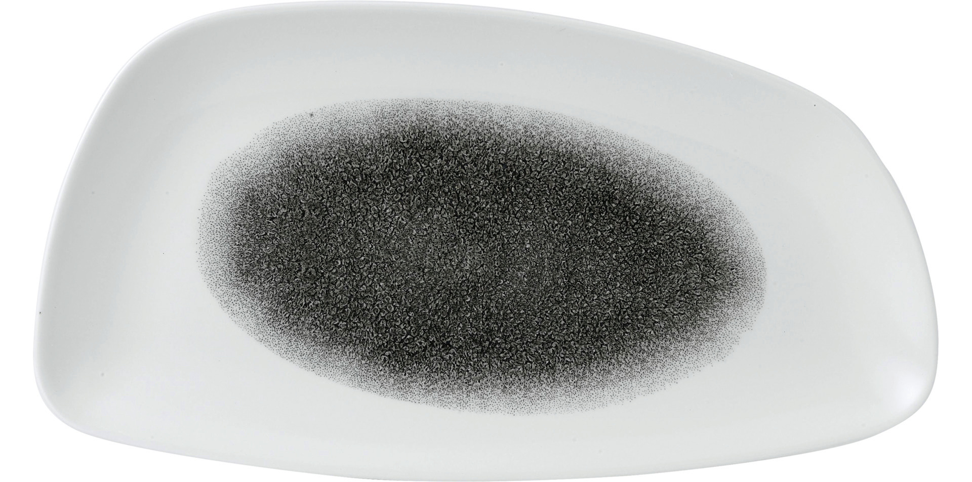 Teller Chefs Geo 350 x 185 mm Quartz black