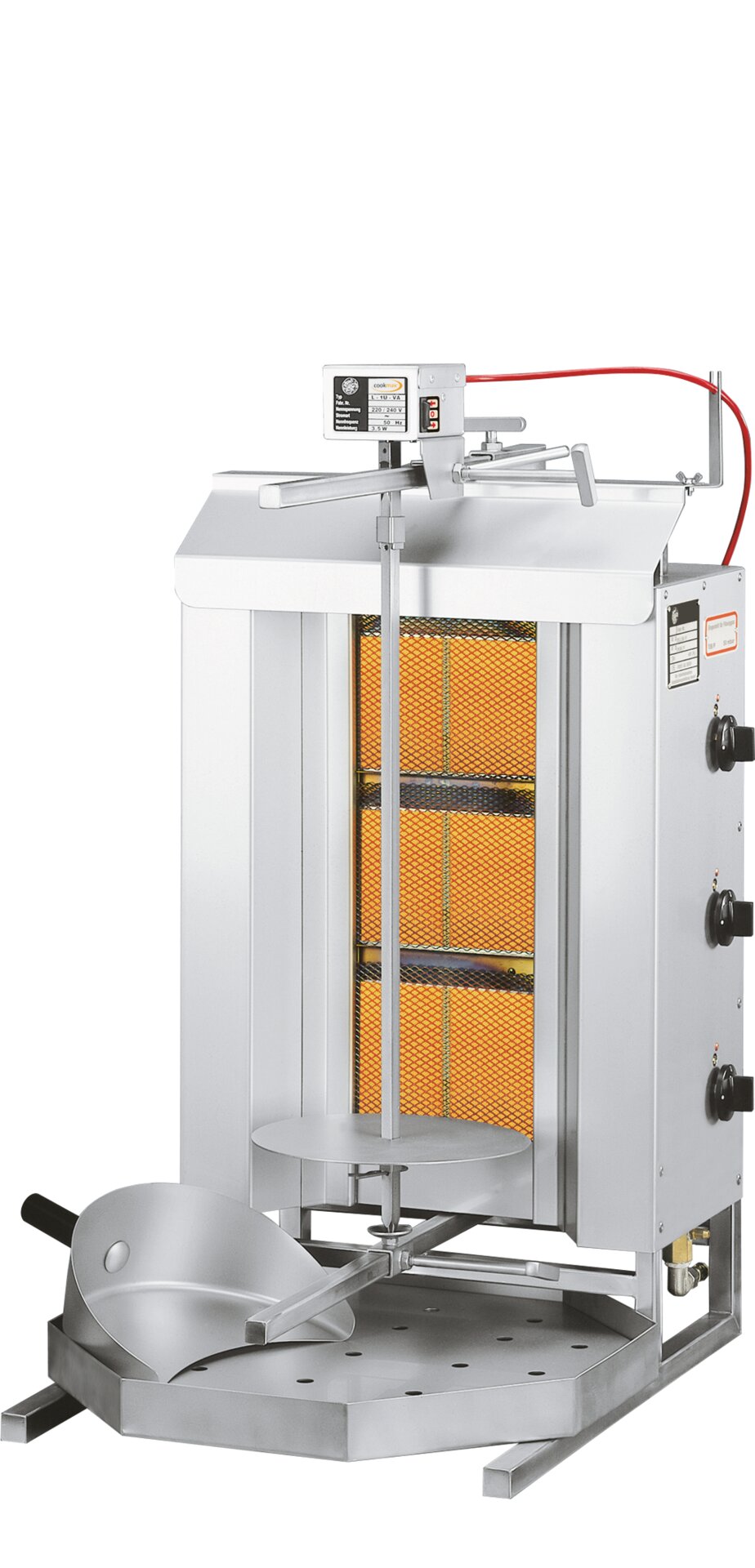 Gas-Gyros/Dönergrill POTIS GD3 525 x 680 x 920 mm