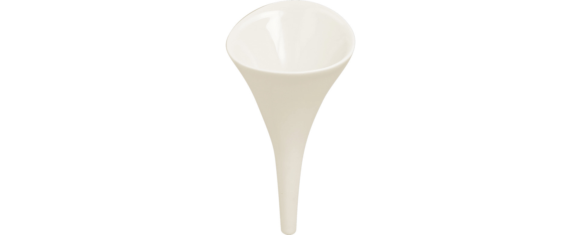 Schale konisch picked 100 mm plain-white
