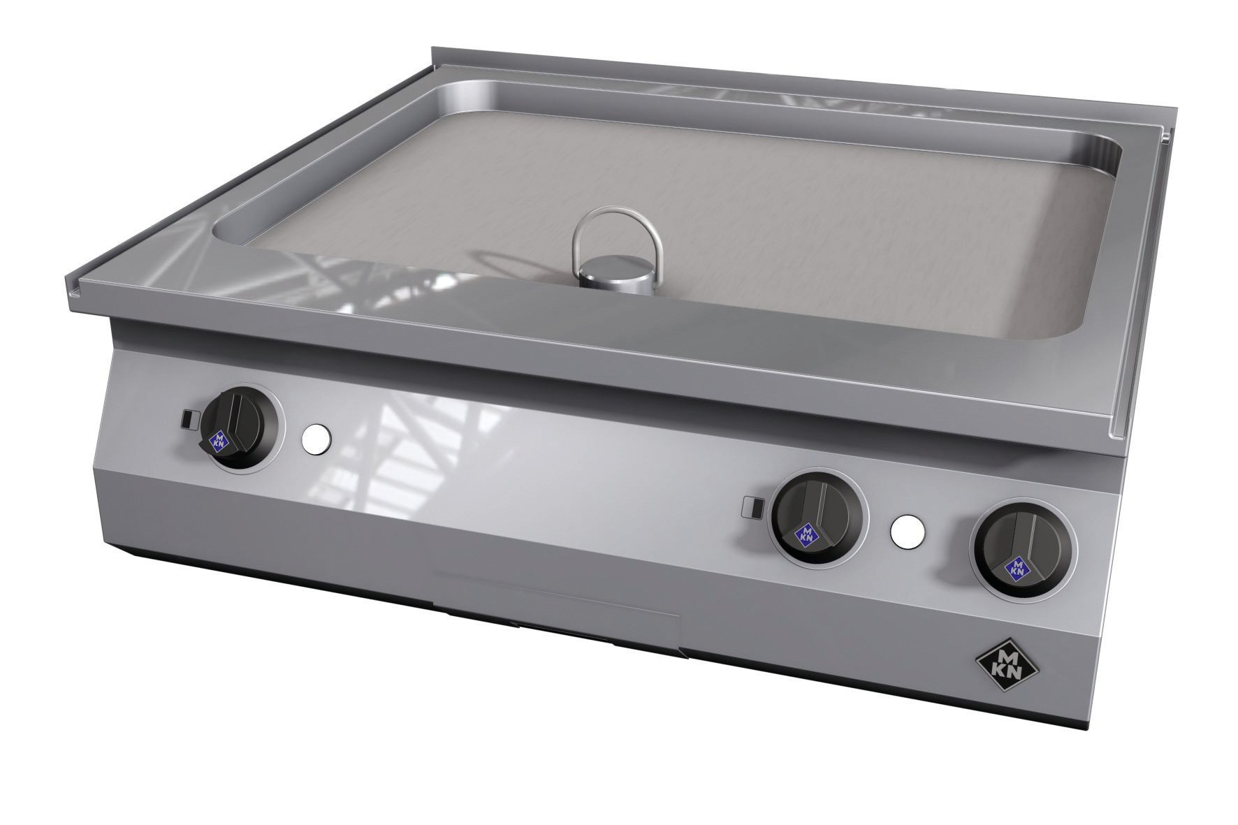 Elektro-Griddleplatte glatt / 2 Supra /  Bratfläche 705 x 545 mm / Counter SL