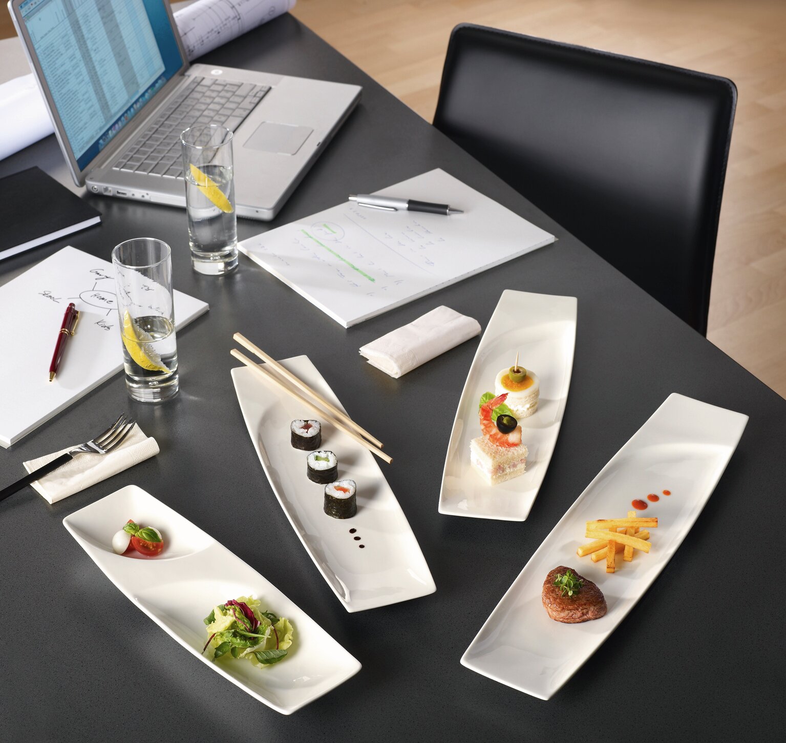 Platte baguette 500 x 110 mm creme Mazza
