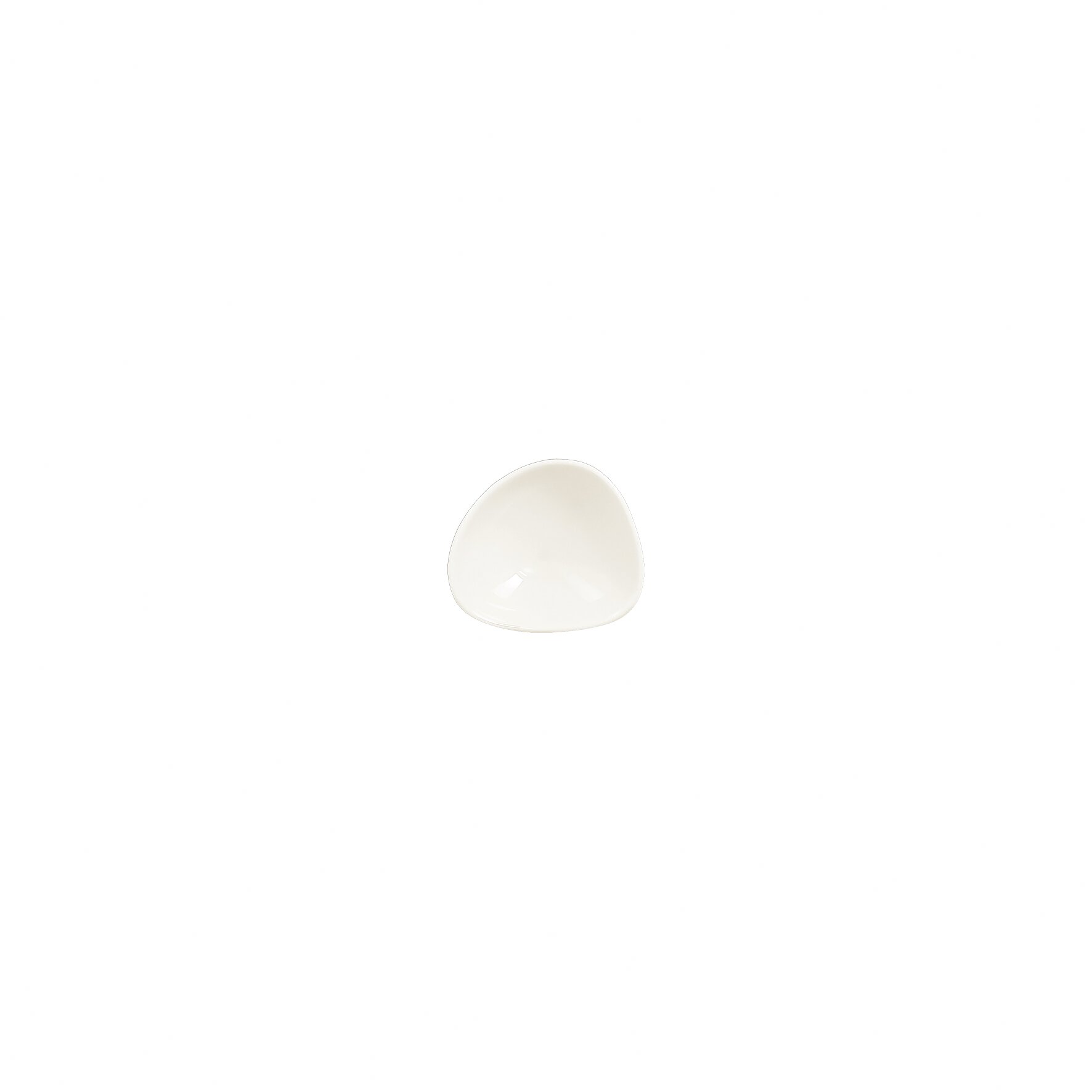 Schale shaped 80 x 70 mm / 0,05 l plain-white