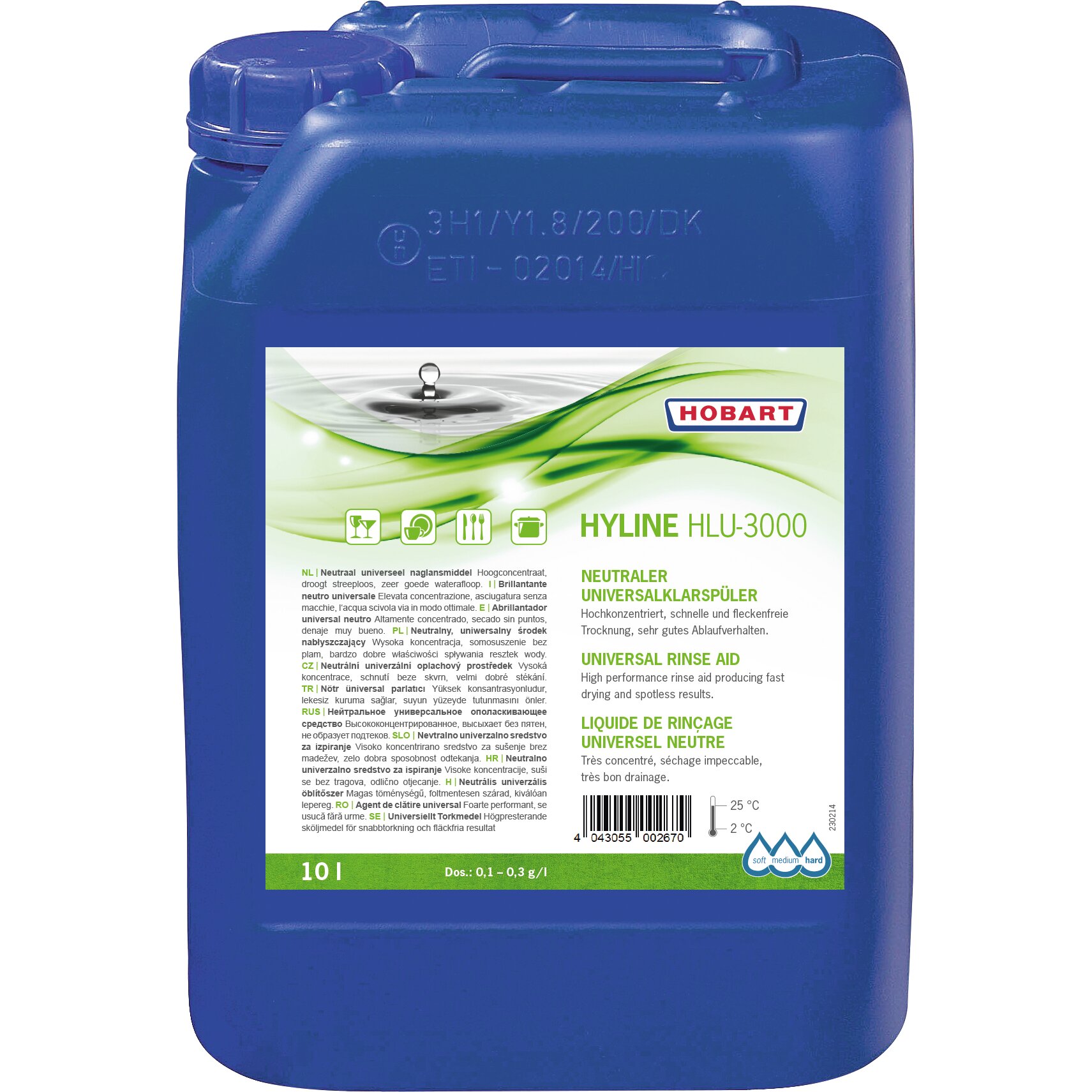 Universalklarspüler Hyline 10,00 l