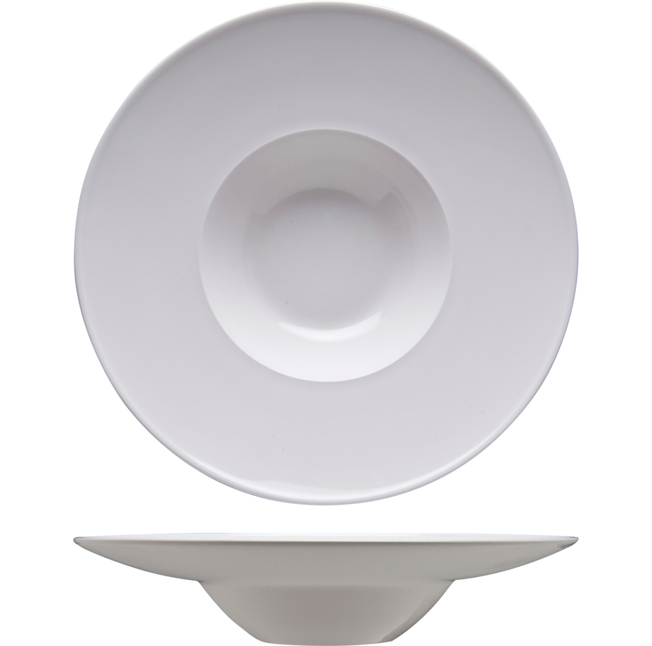 Gourmetteller tief breite Fahne 310 mm / 0,37 l weiß Specials