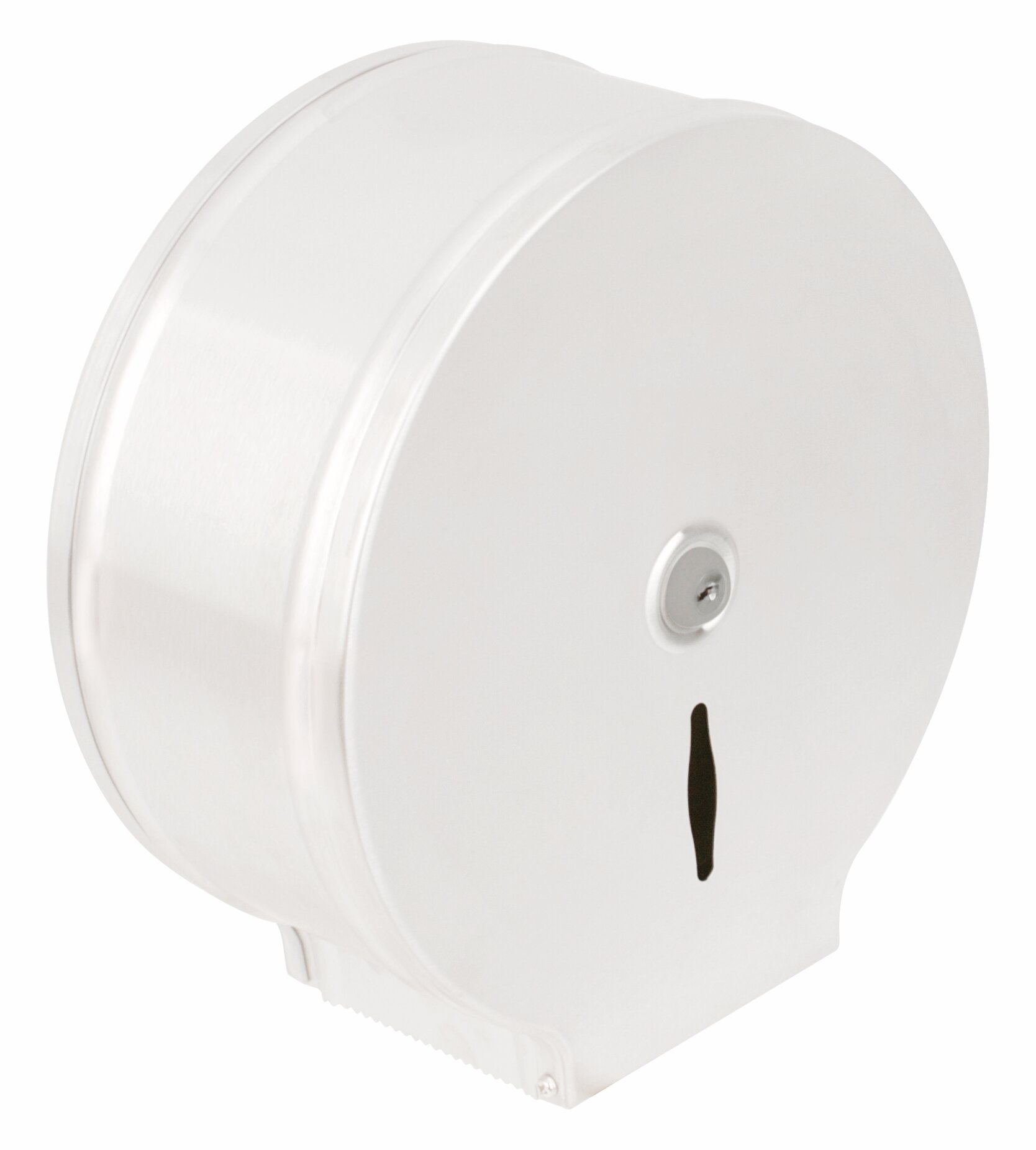 Toilettenpapier-Spender für 400 m Rolle Metall weiß 286 x 117 x 286 mm