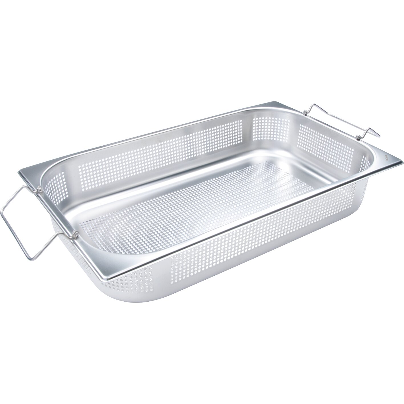 GN-Kocheinsatz GN 1/1 12,50 l / 530 x 325 x 95 mm gelocht + Klappgriffen
