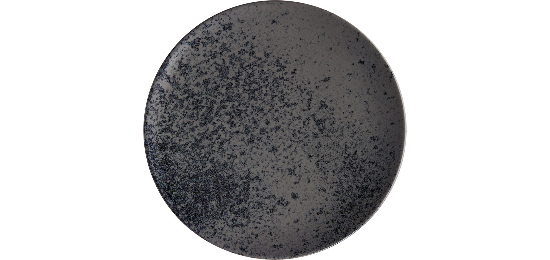 Coupteller flach rund 202 mm black