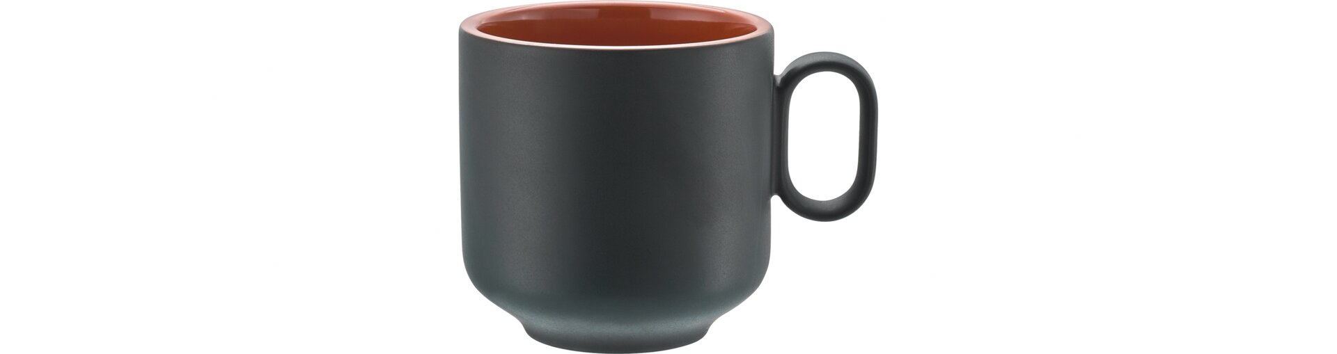 Becher 85 mm / 0,30 l terrakotta / anthrazit Shiro Komodo