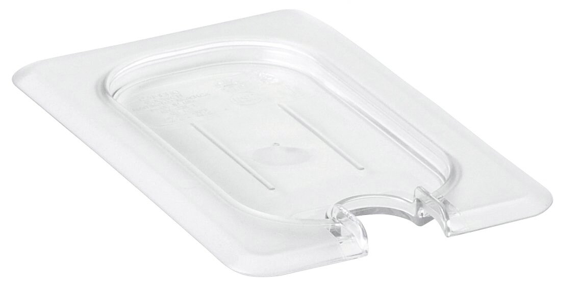 GN-Deckel GN 1/9 176 x 108 mm ohne Griff mit Aussparung Polycarbonat transparent