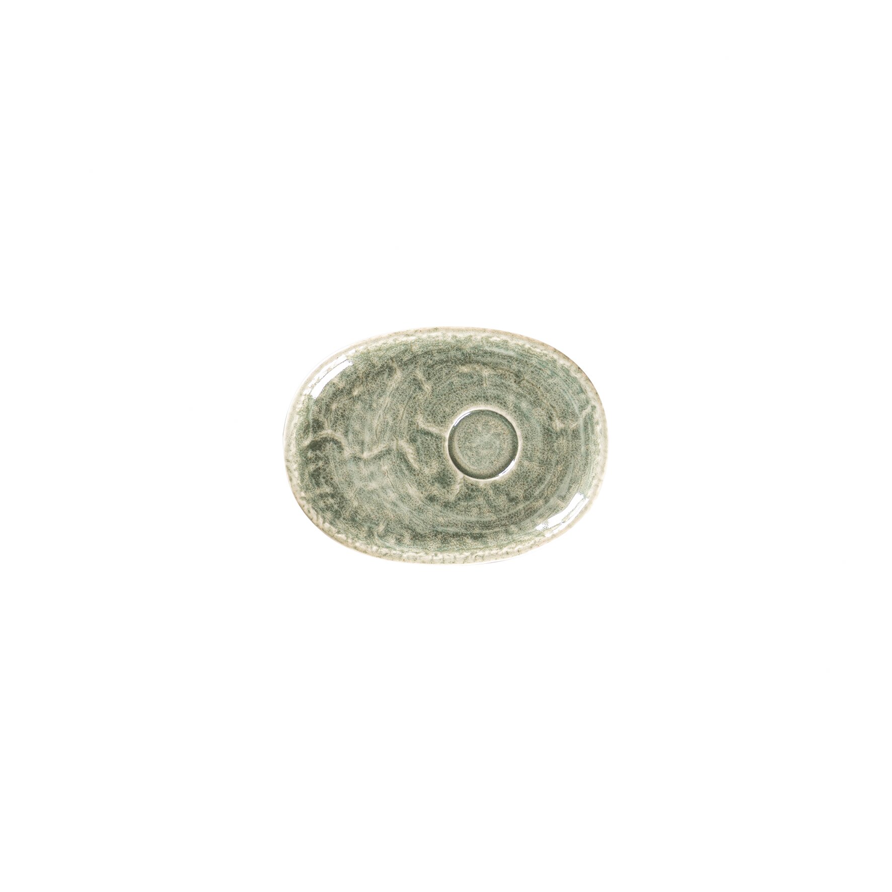 Untertasse oval 150 x 110 mm Sage green Krush Sage Green