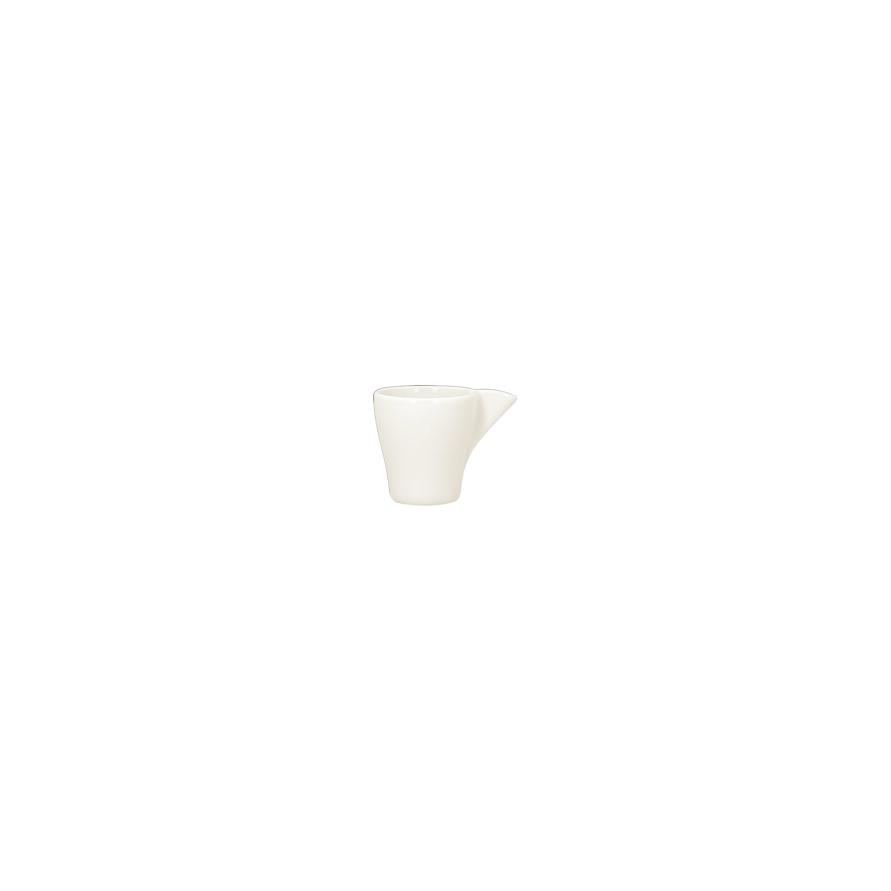 Espressotasse mit massivem Henkel swirls 0,07 l plain-white