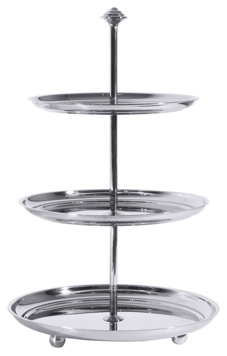 Petits-Fours-Etagere drei Ebenen 200 mm / 225 mm / 250 mm hochglänzend