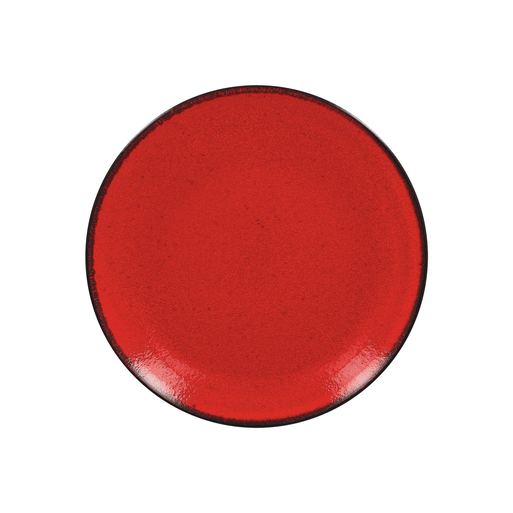 Coupteller flach 240 mm rot