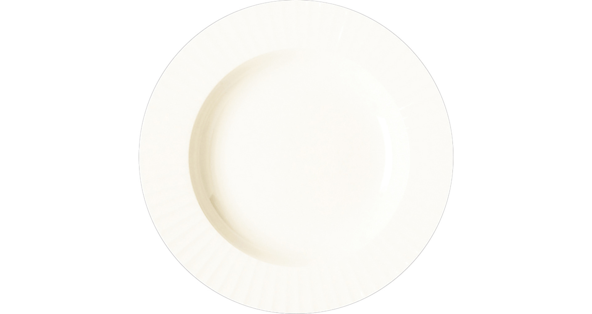 Teller tief 230 mm crème
