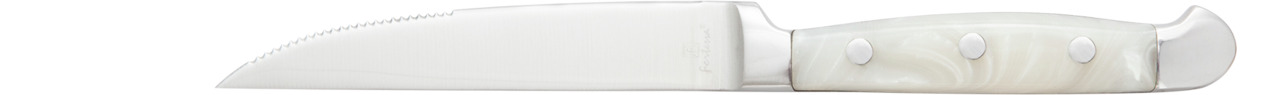 Steakmesser mit Wellenschliff 240 mm Griff Acryl Perlmutt Steak Knives