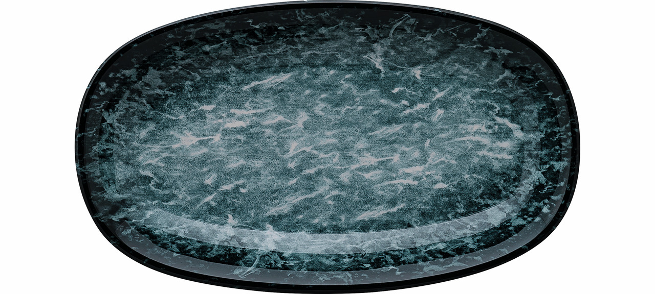 Platte oval Gourmet 290 x 170 mm Sepia