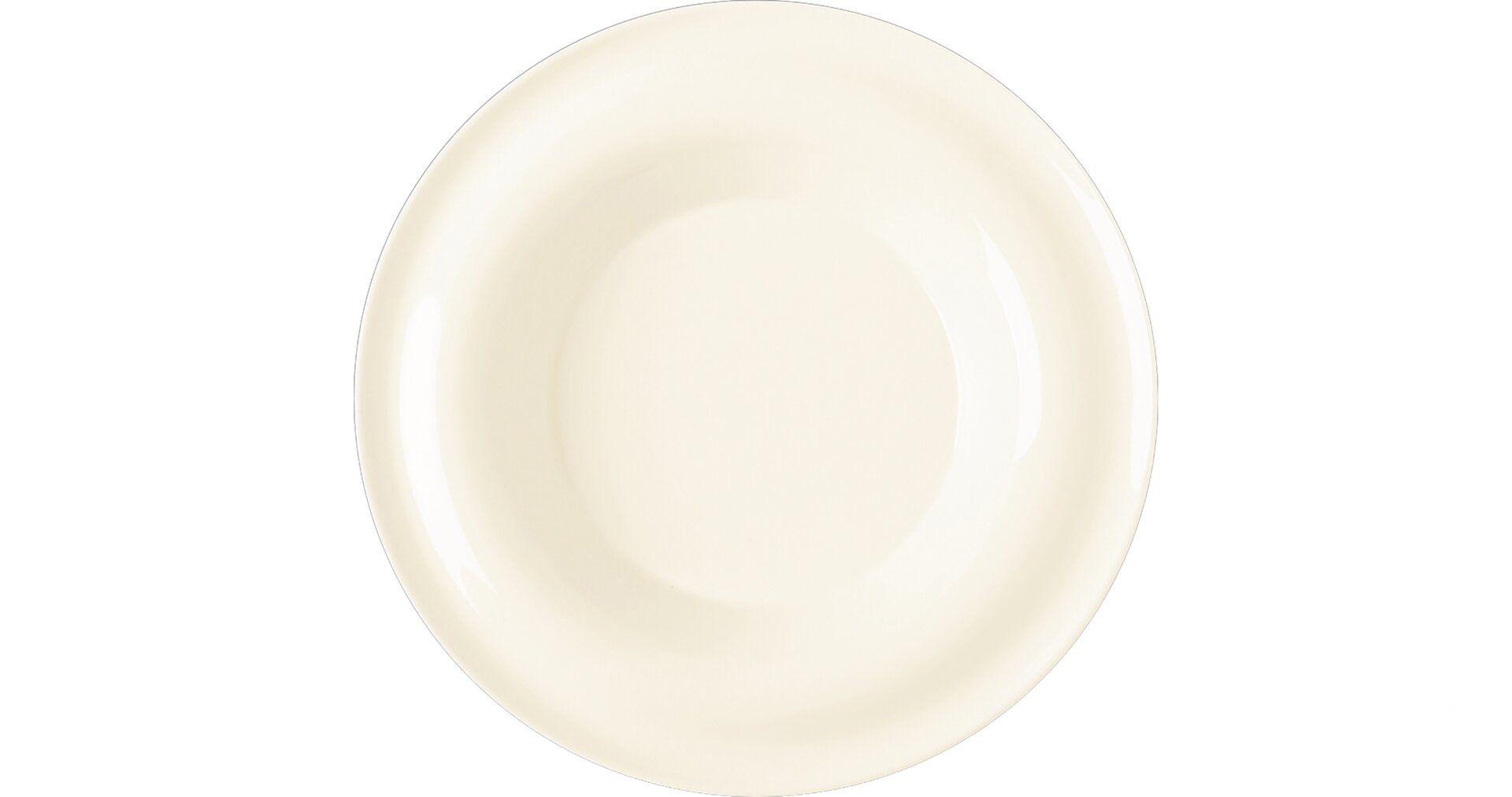 Teller tief 230 mm weiß crème