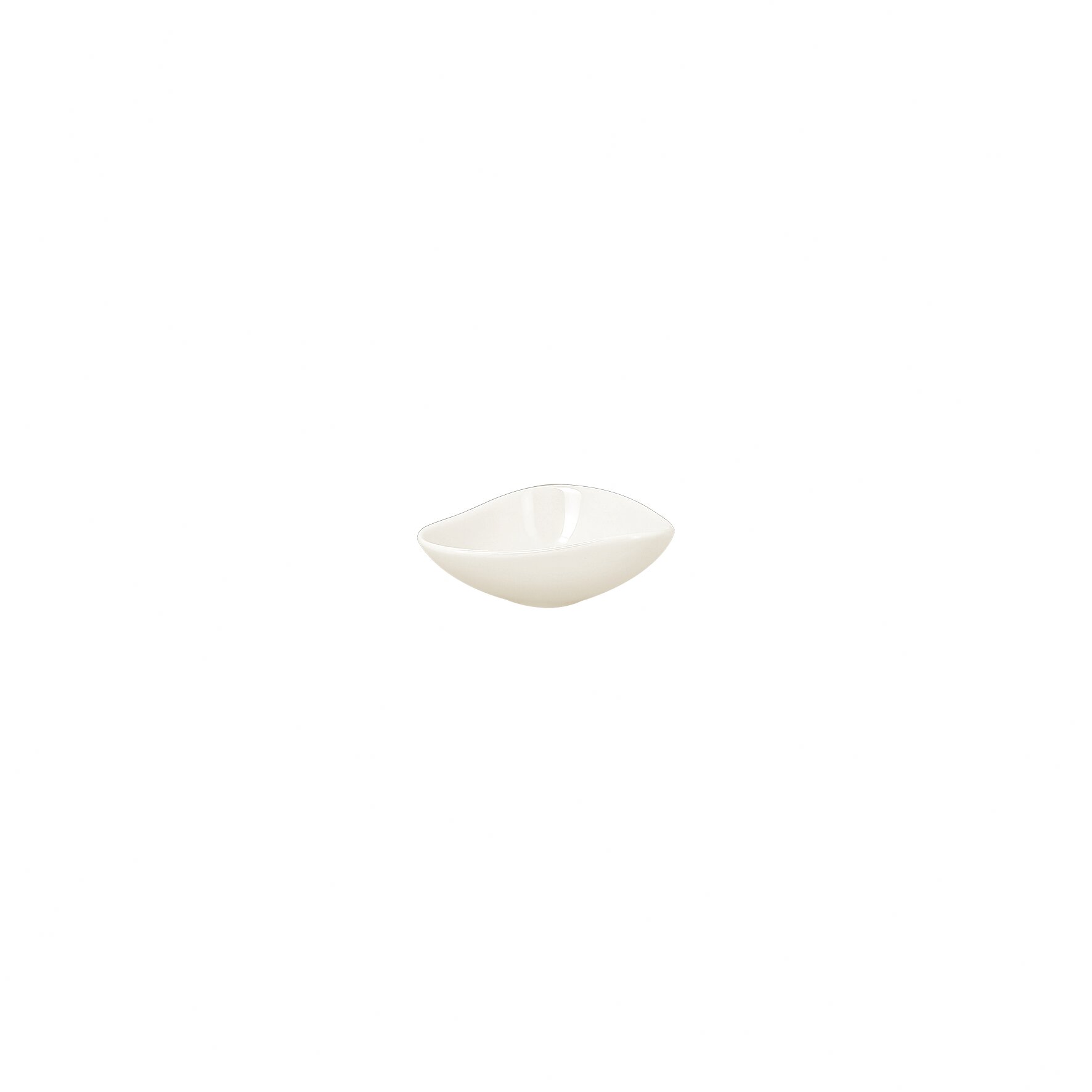 Schale shaped 105 x 75 mm / 0,08 l plain-white