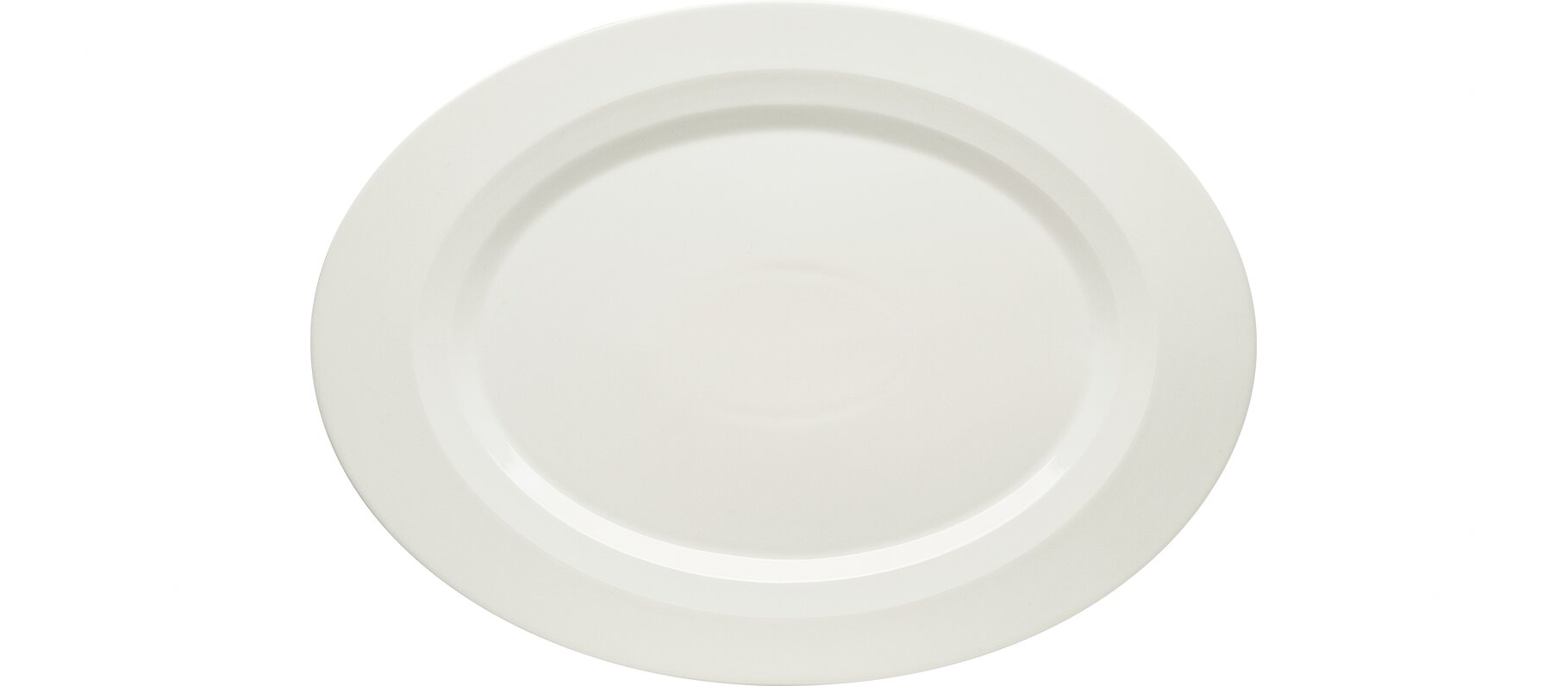 Platte oval mit Fahne 230 x 168 mm Allure