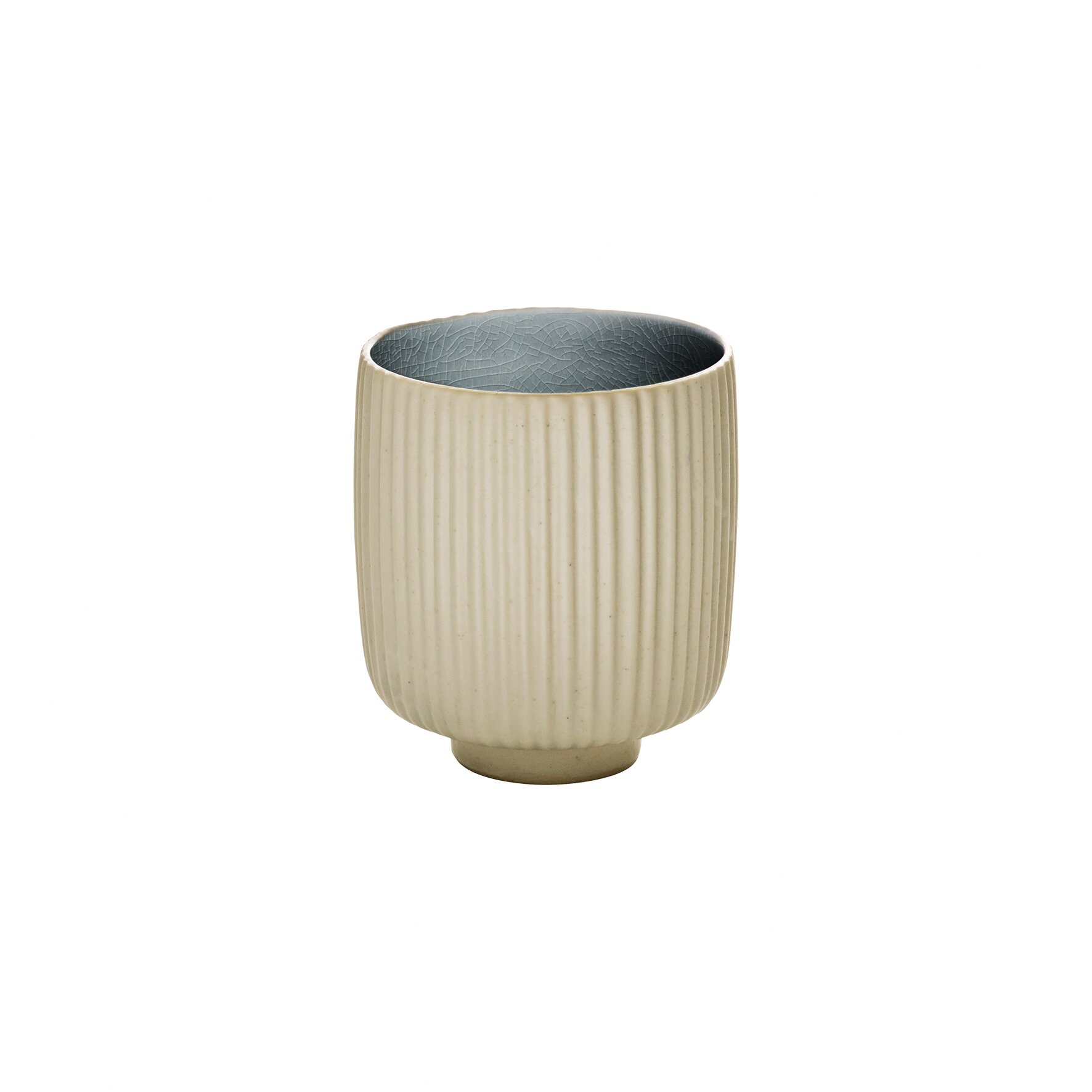 Becher ohne Henkel Relief 80 mm / 0,32 l grau Nara grau