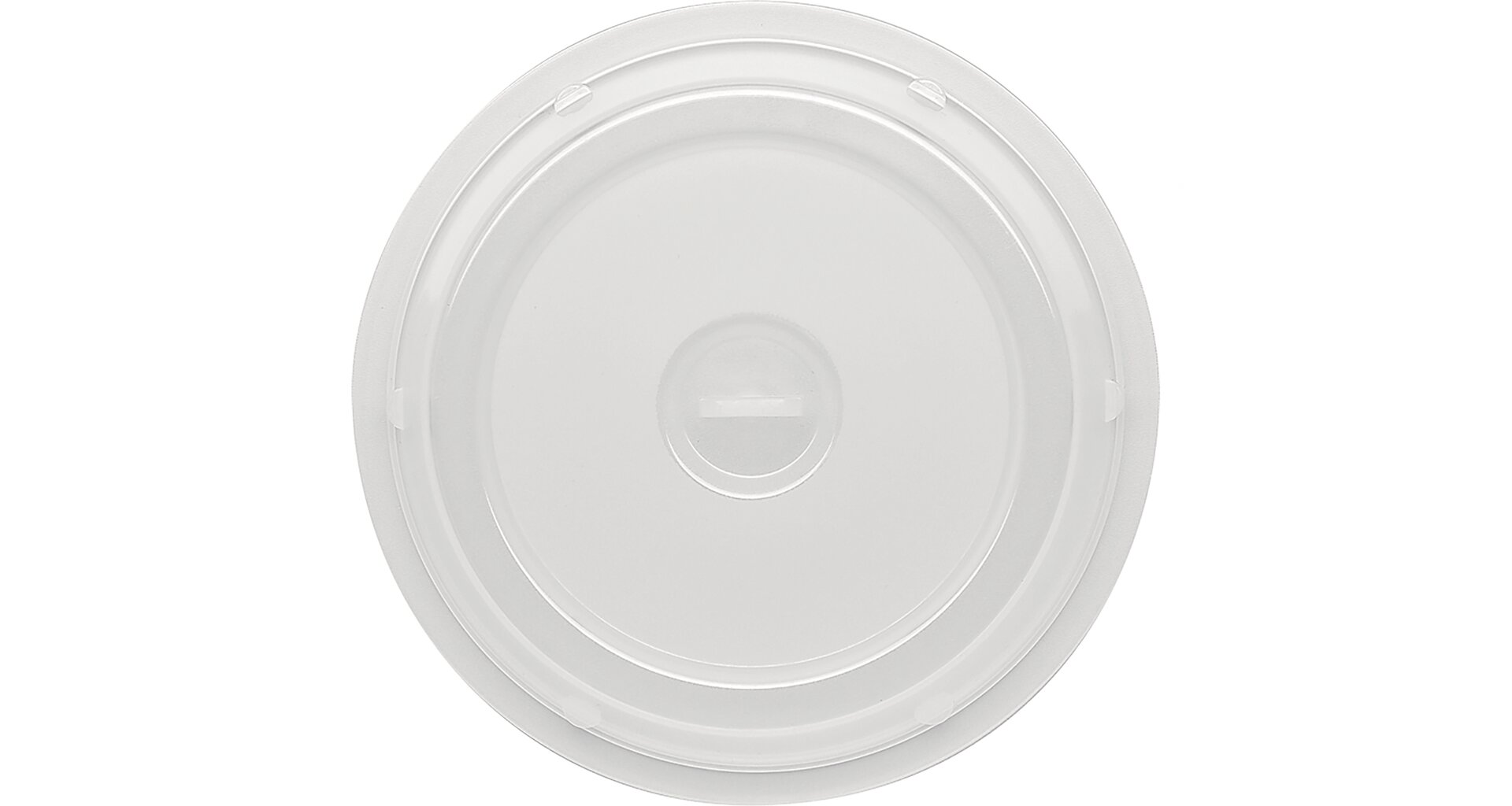 Cloche mit Griff rund / hoch 225 mm milchig-transparent