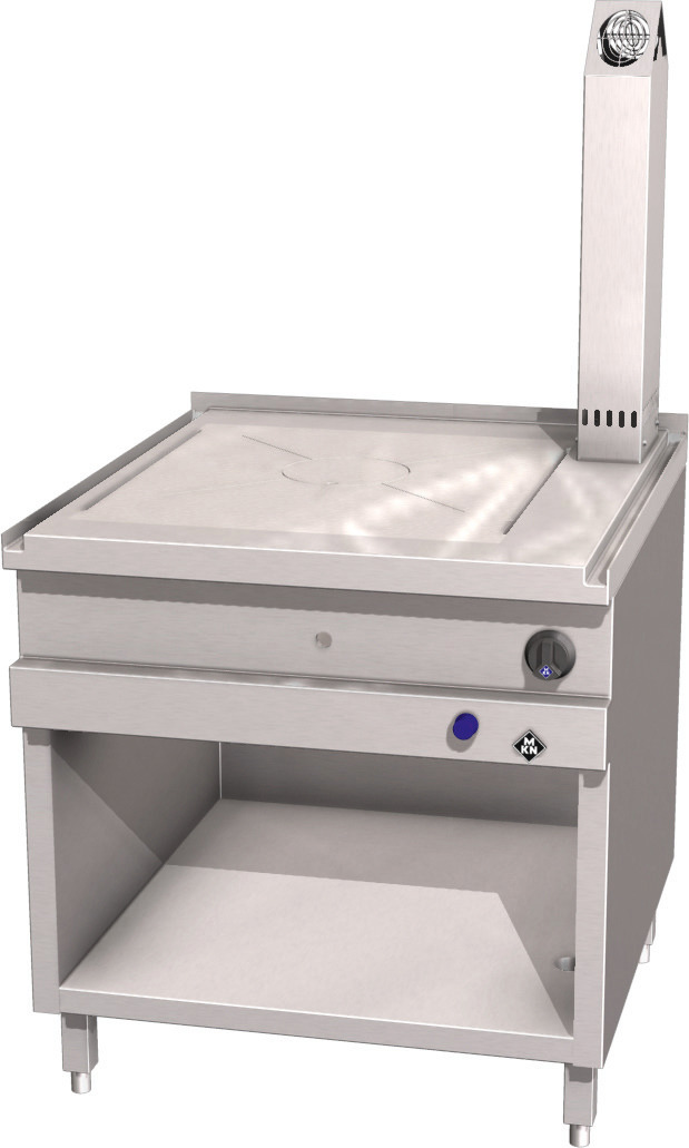 Gas-Glühplattenherd 12,50 kW / Optima 850 / 800 x 850 x 700 mm