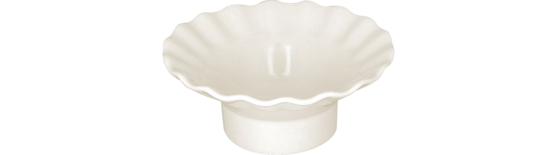 Schale rund gerippt 135 mm / 0,20 l plain-white Aurea