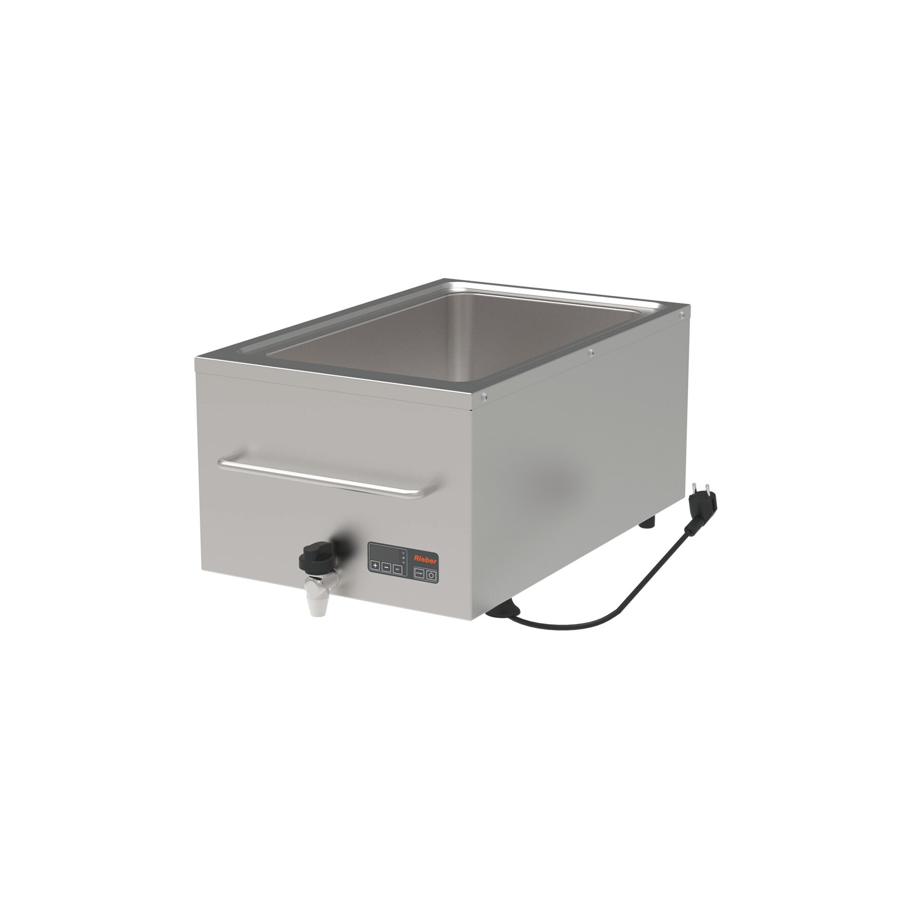 Tisch-Bain-Marie 1/1-SP mit Ablasshahn