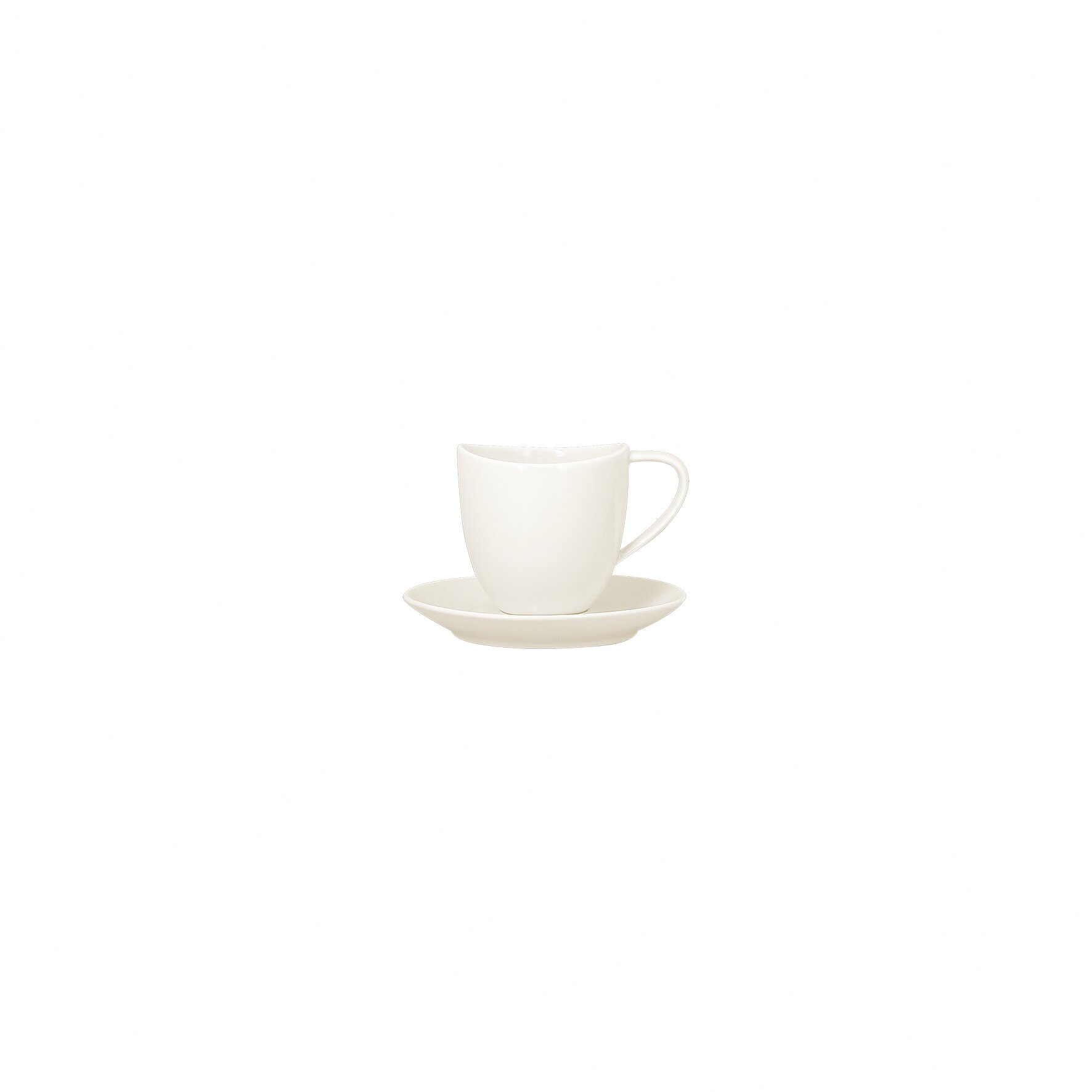 Kaffeetasse swirls 0,15 l plain-white
