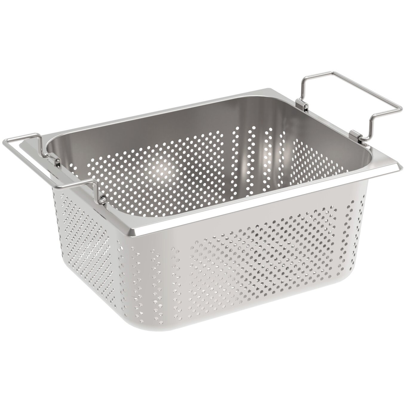 GN-Behälter GN 1/2 Typ 12144K / 325 x 265 x 140 mm gelocht + Stapelgriff