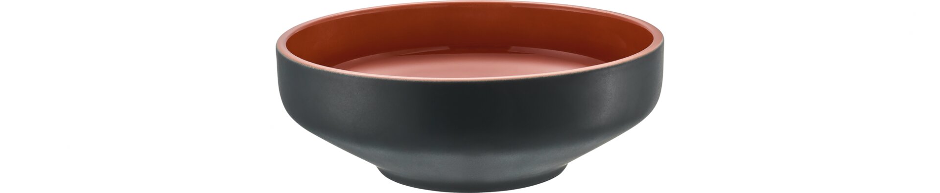 Bowl 149 mm / 0,50 l terrakotta / anthrazit Shiro Komodo