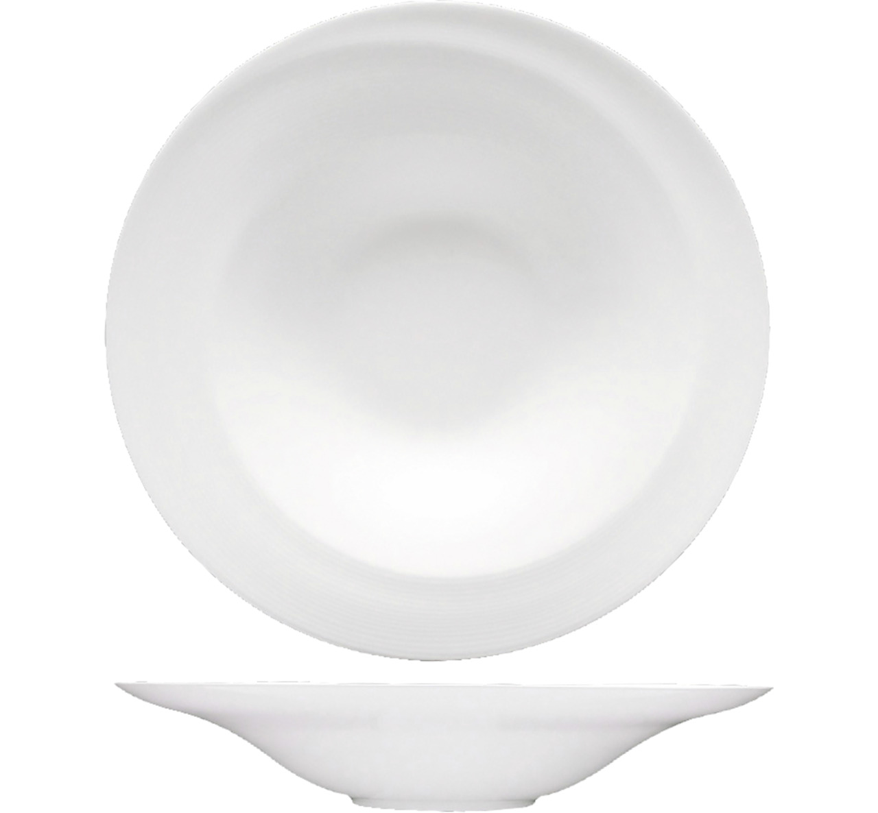 Gourmetteller tief 305 mm weiß Zen