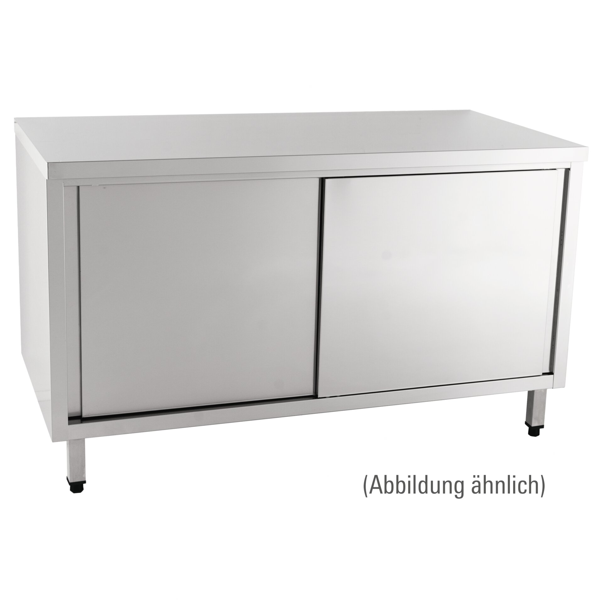 Arbeitsschrank mit Schiebetüren ohne Aufkantung 1400 x 600 x 850 mm