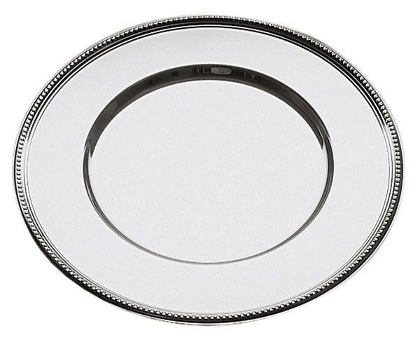 Platzteller mit Perlrand