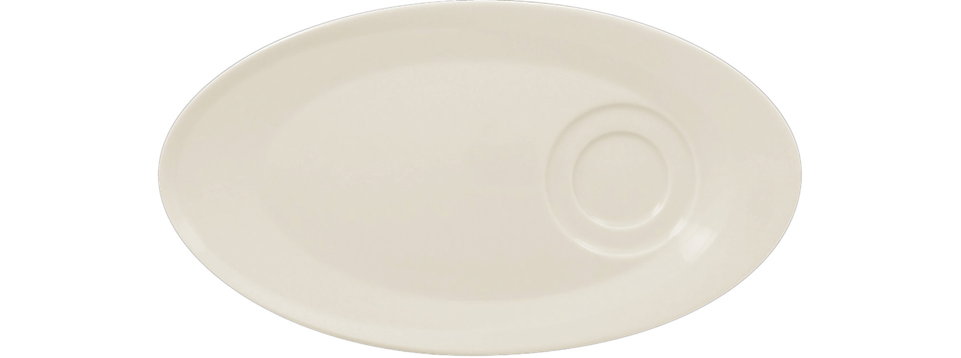 Untertasse oval 290 x 160 mm crème für GICU29 / GICU23 / GICU15 / GICU09