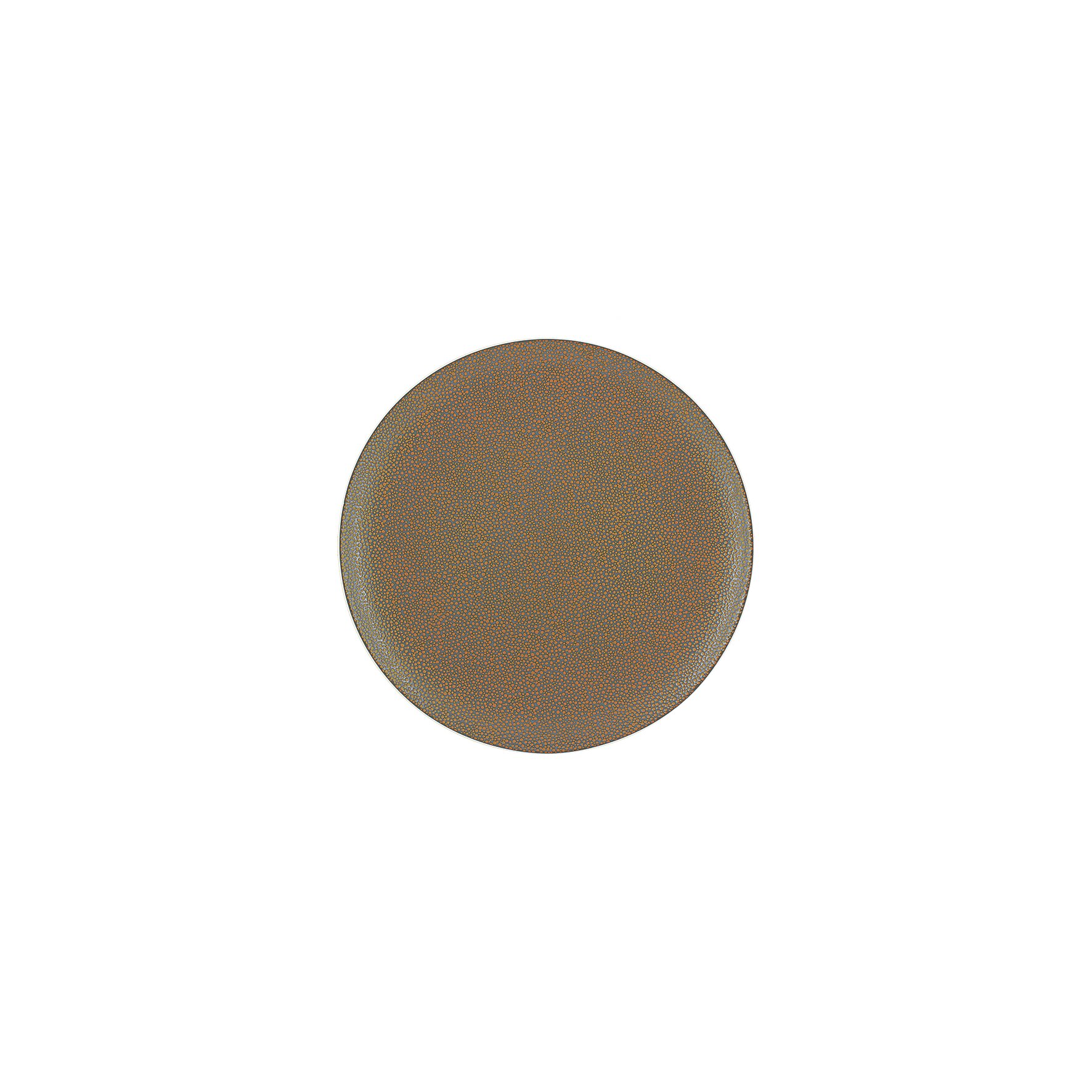 Coupteller flach rund 160 mm metallic gold