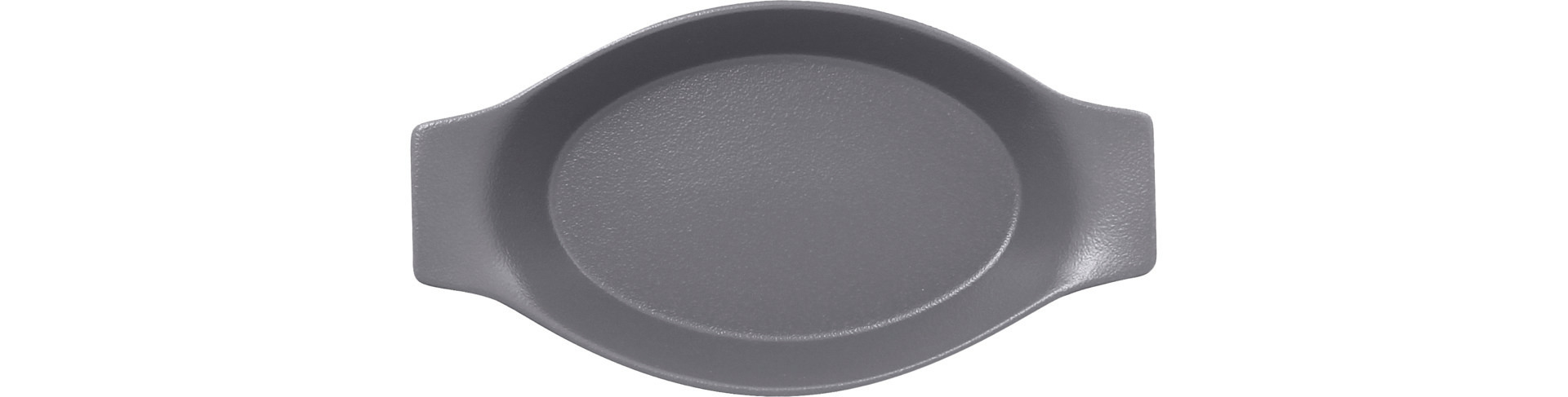 Schale oval mit Griffen 250 x 140 mm /  0,42 l stone