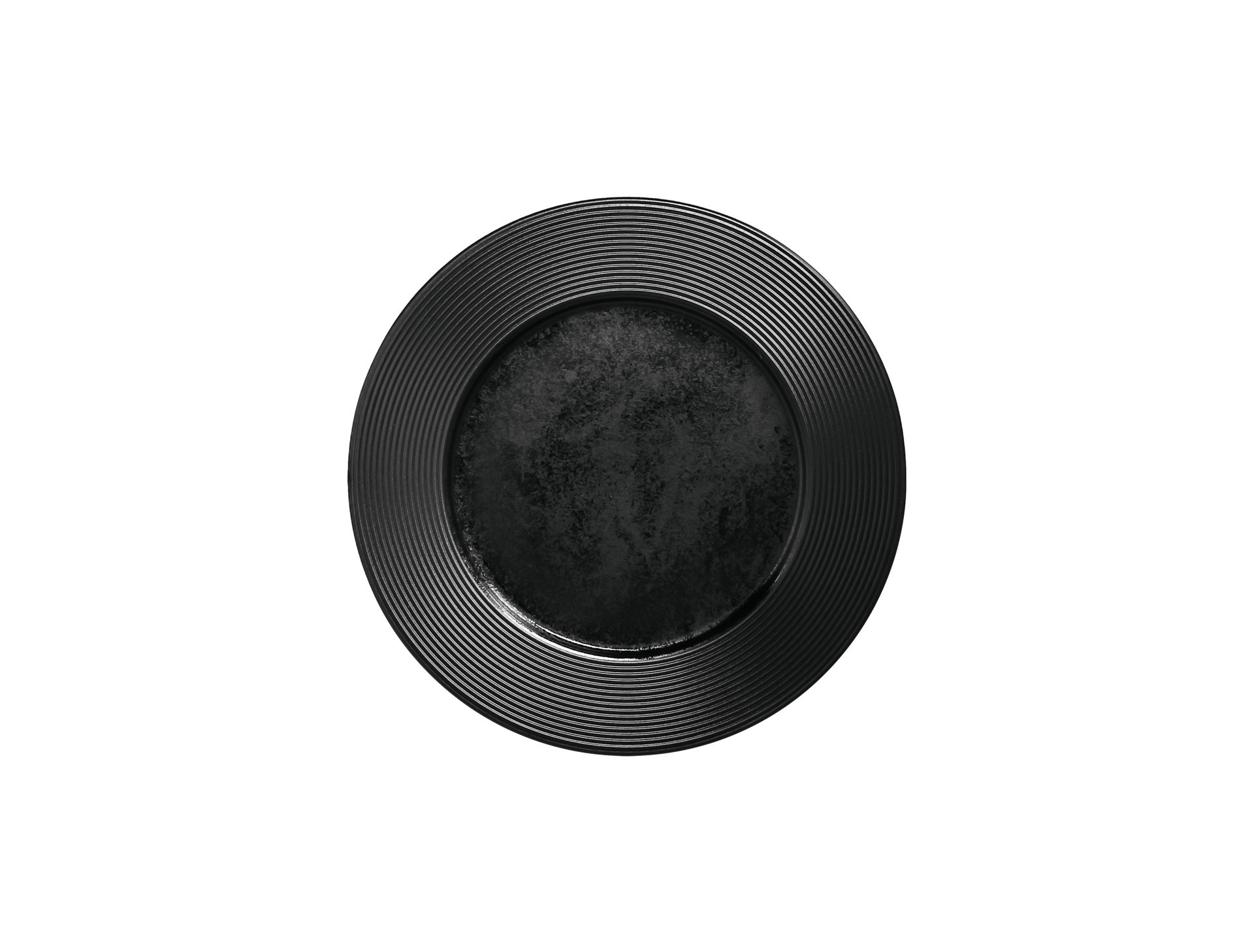 Teller flach 250 mm schwarz