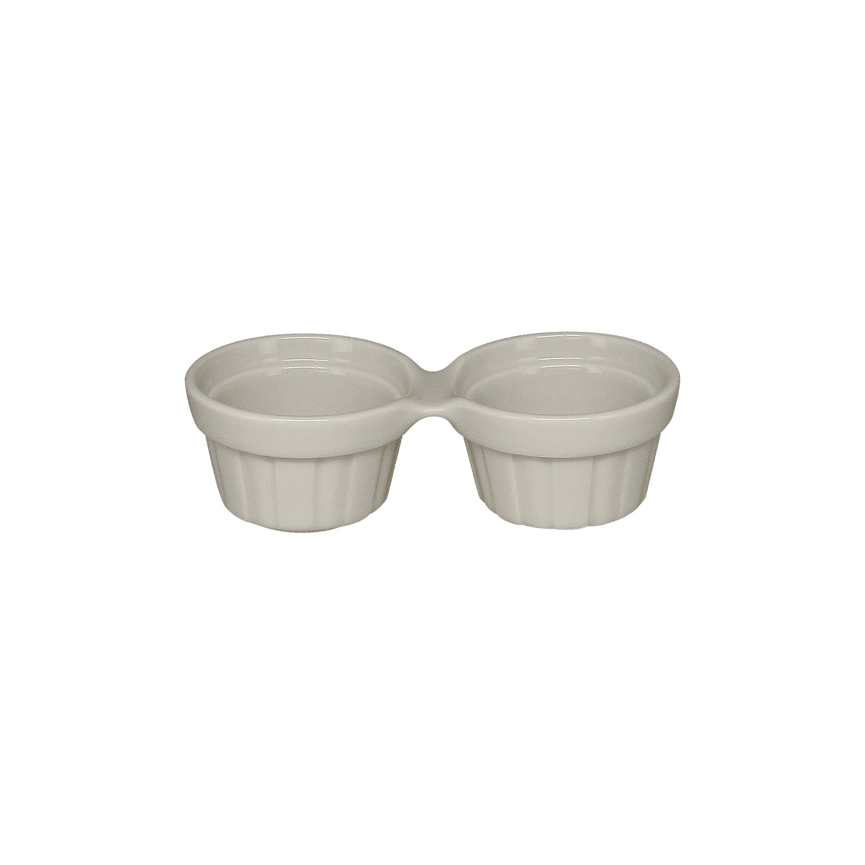 Auflaufform doppelt 130 x 60 x 40 mm sand