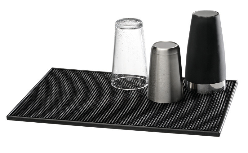 Bar-Matte 450 x 310 x 10 mm weicher Kunststoff schwarz
