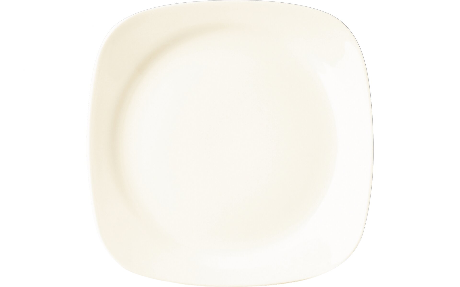 Teller flach quadratisch 270 x 270 mm crème