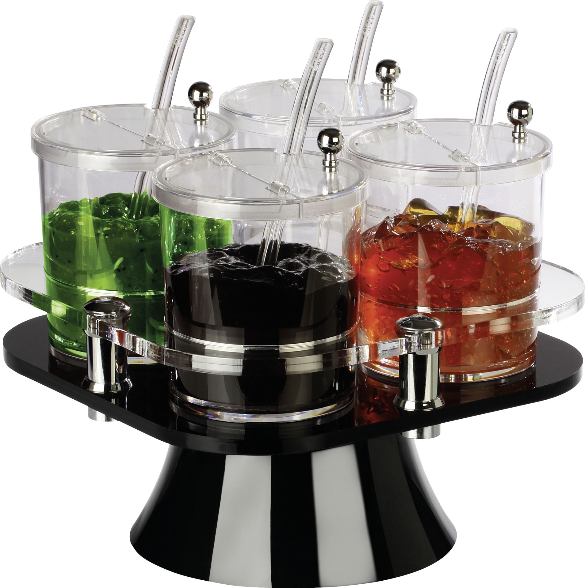 Buffetbar drehbar mit 4 Behältern