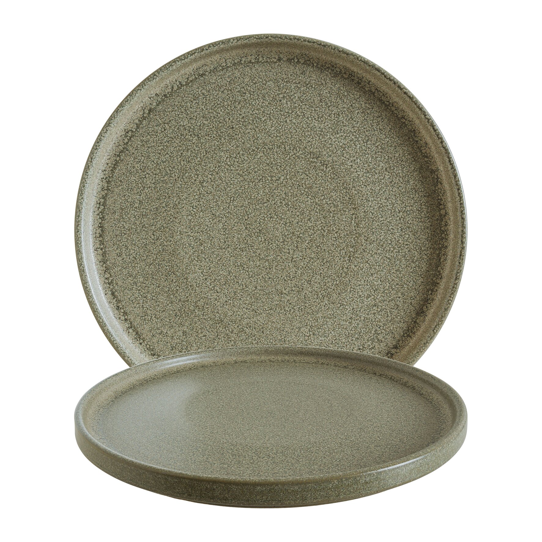 Teller flach Ripple 260 mm grün Adelfa